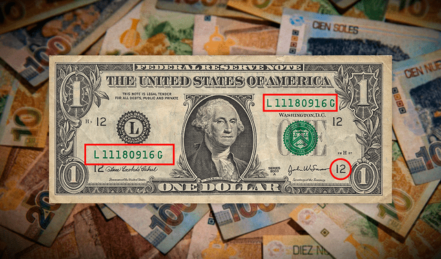 billete de 1 dólar