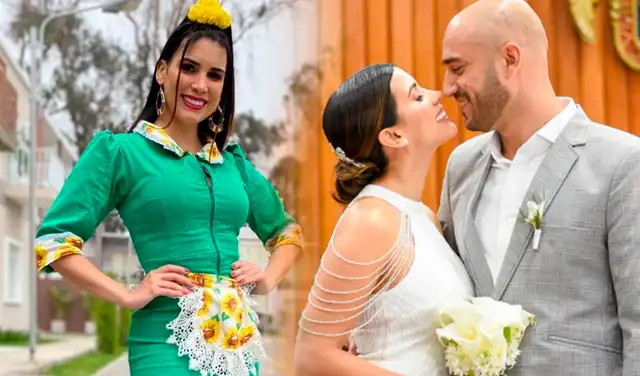 La actriz venezolana pasó a las filas de las casadas. En sus redes celebró así su boda civil. Foto: composición/LR/difusión/Instagram   
