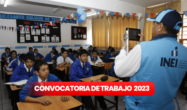  El INEI ofrece más de 1.000 vacantes en 12 regiones del país. Foto: composición LR/Andina    