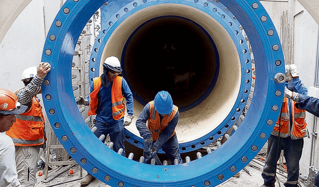  Tuberías. Trabajos se realizarán durante el fin de semana. Foto: difusión   