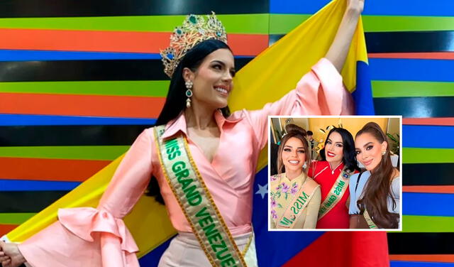Valentina Martínez en el Miss Grand International 2023. Foto: composición LR/Instagram/Difusión   