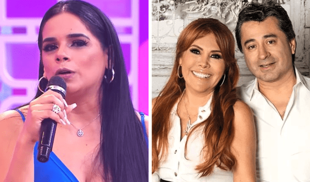 Giuliana Rengifo contó que iba a la casa de Alfredo Zambrano y constataba que no hubiera cosas de Magaly Medina. Foto: composición LR/América TV/Instagram/Magaly Medina   