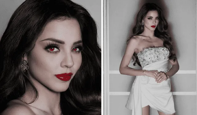  Luciana Fuster eligió lucir un disfraz de vampiresa. Foto: Instagram/Miss Grand International   