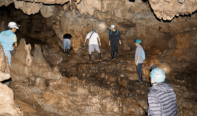  Cueva palestina. Actualmente, solo está abierta al público la zona fósil, pero pronto se habilitará la zona activa. Foto: Sandra Ferrándiz/La República   