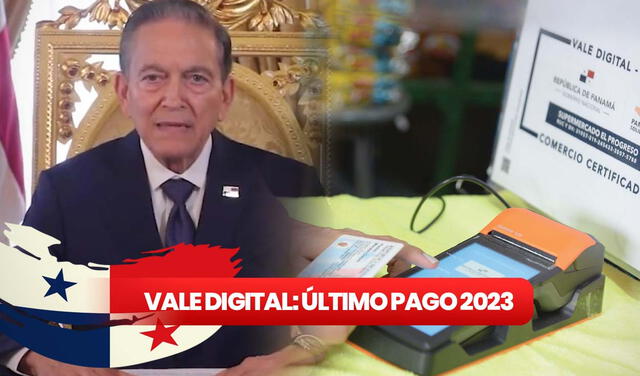 El pago del Vale Digital es anunciado por el presidente 'Nito' Cortizo. Foto: Composición LR/ Telemetro/ Panamá Solidario   