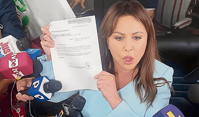  Promotora. Chirinos impulsó denuncia contra Ávalos y moción contra la JNJ. Foto: Rosario Rojas/La República   