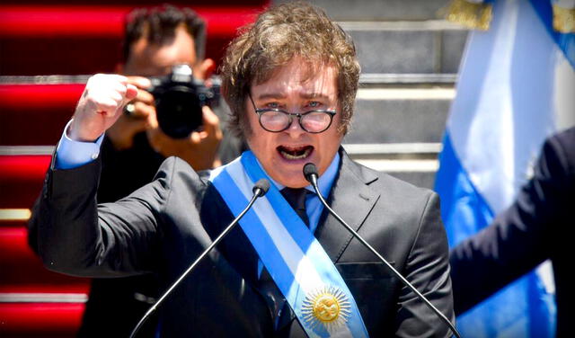  Ultraderechista, Javier Milei, asume la presidencia de Argentina. Foto: Composición LR   