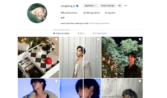  Cuenta de Instagram de Song Kang. Foto: captura LR/Instagram: songkang_b<br><br>    