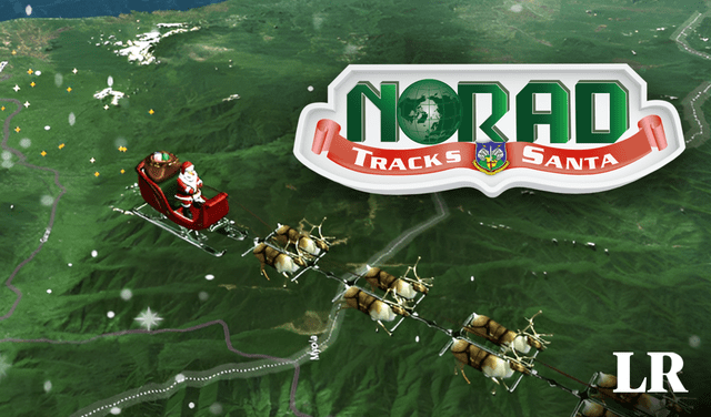  Así será el recorrido de Santa Claus en la Navidad 2023. Foto: composición de Fabrizio Oviedo/La República/NORAD<br>    