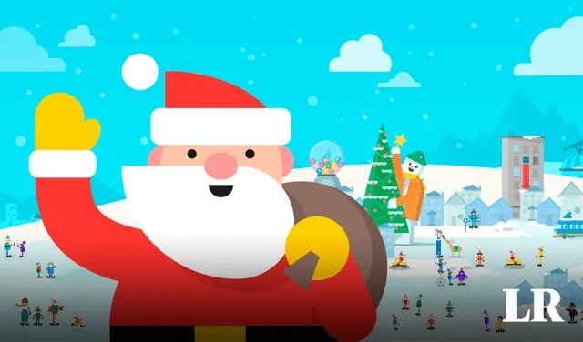 Papá Noel recorre el mundo durante la Navidad 2023. Foto: composición LR/Santa Tracker 