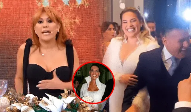 Magaly Medina también se refirió al vestido que usó Cassandra Sánchez en su boda, el cual estuvo inspirado en su madre, Jessica Newton. Foto: composición LR/ATV/Instagram/Cassandra Sánchez   