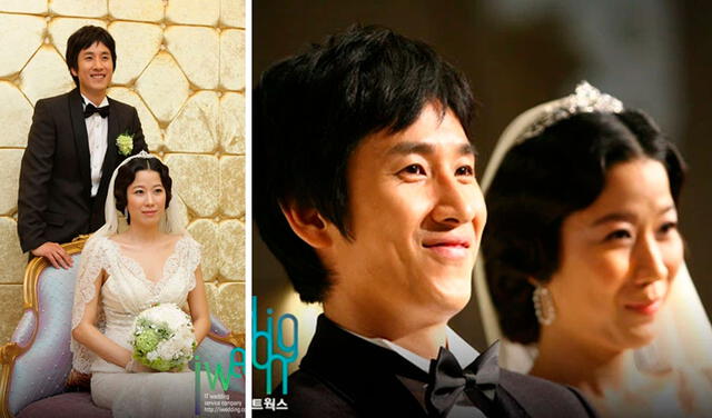  Lee Sun Kyun y Jeon Hye Jin en su matrimonio. Foto: KPculture   
