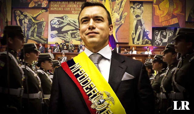  El empresario Daniel Noboa se convertió el jueves 23 de noviembre en el presidente más joven de Ecuador. Foto: composición LR/EFE - Video: France24<br>    