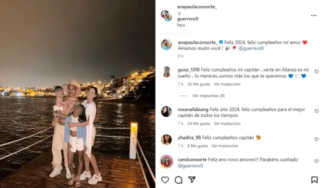 Paolo Guerrero y Ana Paula Consorte compartieron emotivo momento en familia. Foto: Instagram/Ana Paula Consorte Paolo Guerrero y Ana Paula Consorte compartieron emotivo momento en familia. Foto: Instagram/Ana Paula Consorte