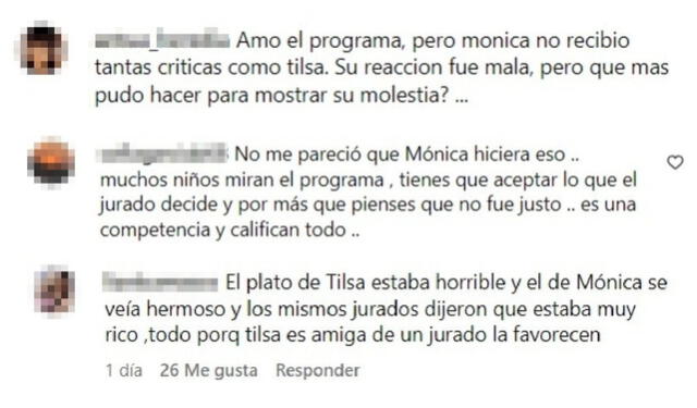  Fans de 'El gran chef: famosos' opinan sobre la actitud de Mónica Torres. Foto: composición LR/Instagram/Latina 