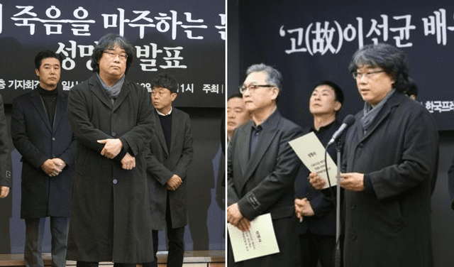  Bong Joon Ho en conferencia de prensa. Foto: Yonhap   