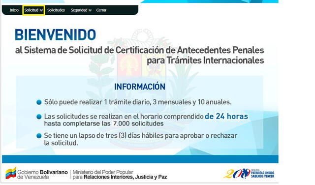 La solicitud del certificado de antecedentes penales se realiza en el Ministerio para las Relaciones Interiores, Justicia y Paz de Venezuela. Foto: composición LR/difusión   