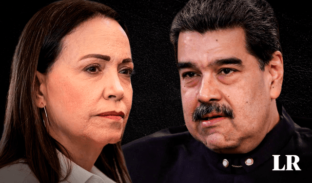 Nicolás Maduro se enfrentaría con María Corina Machado en las elecciones de Venezuela. Foto: composición LR   