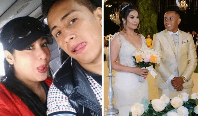 Pamela López compartió fotos cuando recién comenzaba su romance con Christian Cueva y cuando se casaron. Foto: composición LR/Instagram/Pamela López   