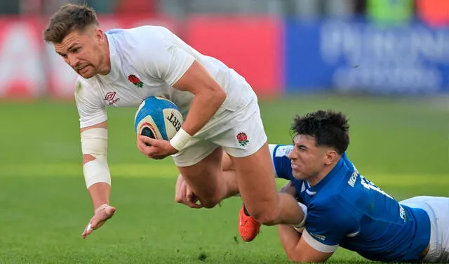 Inglaterra venció 27-24 a Italia en la fecha 1 del Seis Naciones. Foto: AFP   