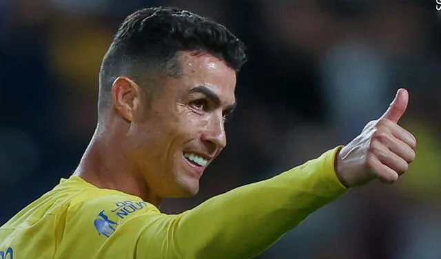 Cristiano Ronaldo anotó en el último partido de Al-Nassr. Foto: AFP.    