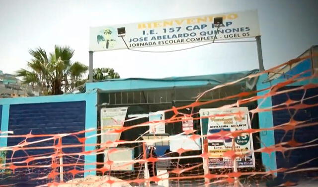 El colegio José Abelardo Quiñonez expone al peligro a cientos de escolares. Foto Panamericana TV.    