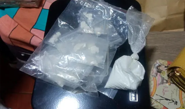 Clorhidrato de cocaína incautado en hostal de Trujillo. Foto: difusión   