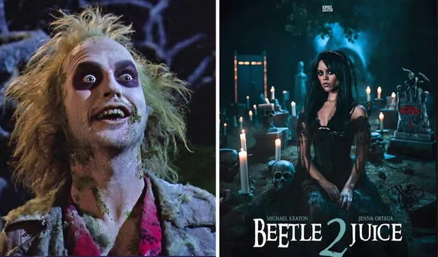 La actriz Jenna Ortega, recordada por su papel en 'Merlina', será una de las grandes atracciones en 'Beetlejuice 2'. Foto: Warner Bros.   