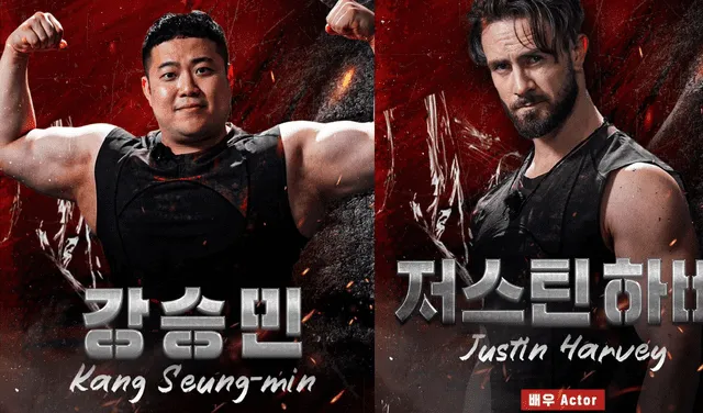  Kang Seung-min y Justin Harvey. Foto: composición LR/Netflix   