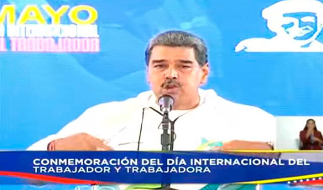 Nicolás Maduro asegura que seguirá aumentando poco a poco el sueldo mínimo en Venezuela. Foto: composición LR/Nicolás Maduro en vivo por Cadena Nacional.   