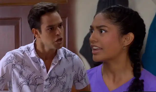 Cristobal Montalbán y July oficializaron su romance en la temporada 11 de 'Al fondo hay sitio'. Foto: composición LR/ captura de América Cristobal Montalbán y July oficializaron su romance en la temporada 11 de 'Al fondo hay sitio'. Foto: composición LR/ captura de América