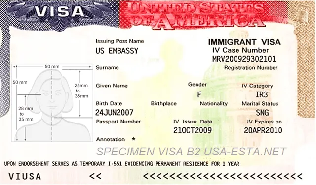 Documento de la visa con los detalles que hay adentro. Foto: La República   