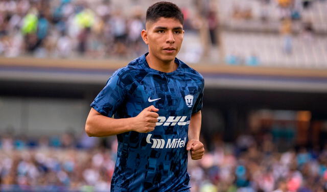 Piero Quispe tiene 1 gol con Pumas. Foto: Pumas   