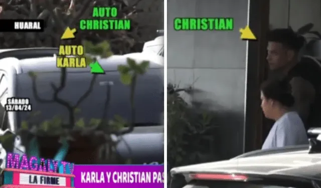  Karla Tarazona y Christian Domínguez fueron captados, incluso, saliendo en un mismo hotel durante un viaje. Foto: composición LR/ATV   