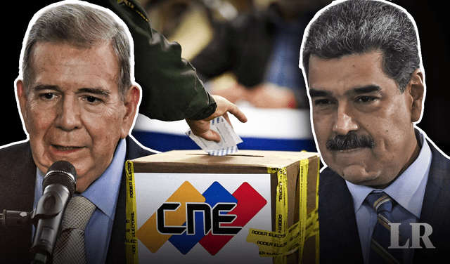 Nicolás Maduro y Edmundo González Urrutia disputarán la presidencia de Venezuela. Foto: composición Fabrizio Oviedo/LR/AFP   