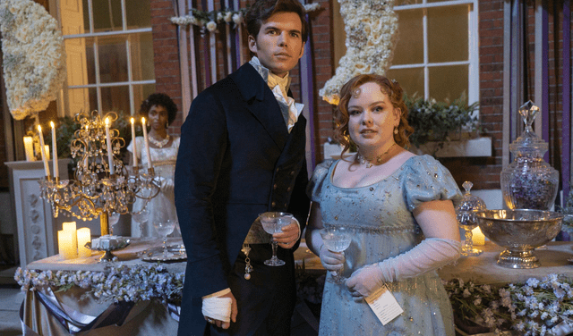 Colin y Penélope son los protagonistas en 'Bridgerton', temporada 3. Foto: Netflix.   