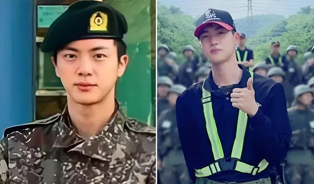  Seokjin, mejor conocido como Jin, fue el primer miembro de BTS que se enlistó al servicio militar en Corea. Foto: composición LR/Naver/Big Hit   