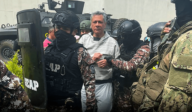 Jorge Glas fue detenido el pasado 5 de abril. Foto: AFP   