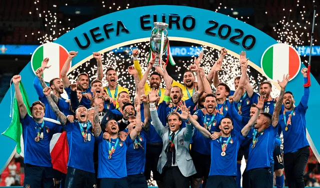 La selección de Italia salió campeón en la Eurocopa 2020. Foto: AFP   
