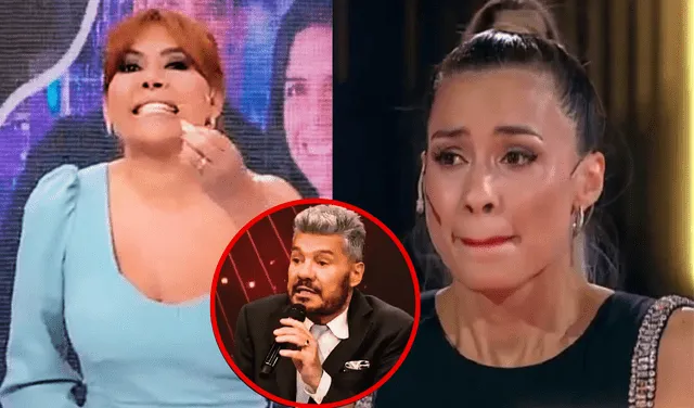 Milett Figueroa y Marcelo Tinelli se conocieron durante su participación en el 'Bailando 2023'. Foto: Composición LR/Captura ATV/Captura Youtube   