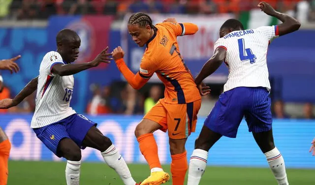 Francia y Holanda empatan 0-0. Foto: AFP.   