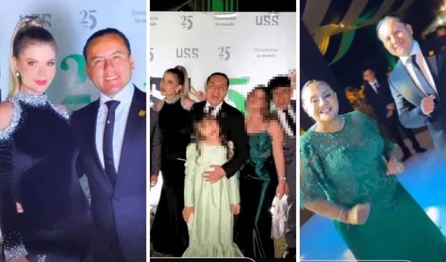  Richard Acuña al lado de su esposa, hijos y madre. Foto: composición LR/Instagram/Brunella Horna/Hermanos Yaipén   