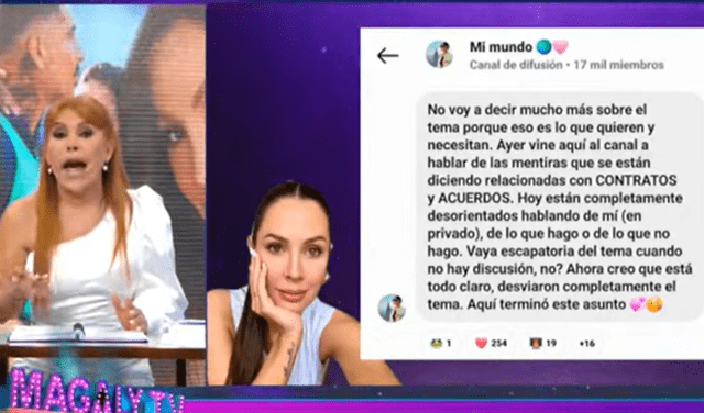 Ana Paula aseguró que ya no hablará sobre su pareja, Paolo Guerrero. Foto: ATV   