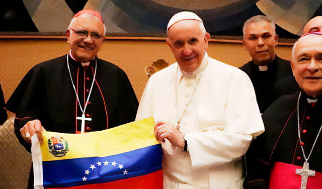 El papa Francisco busca mediar las tensiones en Venezuela. Foto: El Clarín.   