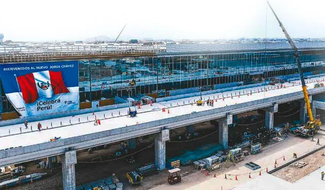  El Aeropuerto Internacional Jorge Chávez se inaugurará en cinco meses. Foto: "Ya lo Chávez"    