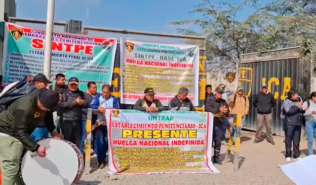 La huelga de trabajadores del INPE se realiza a nivel nacional. Foto: difusión.  