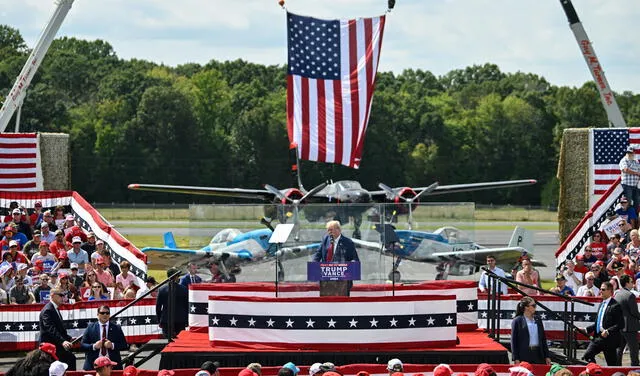  Donald Trump prometió a sus seguidores que si gana las elecciones volverá a Estados Unidos fuerte y grande. Foto: AFP   