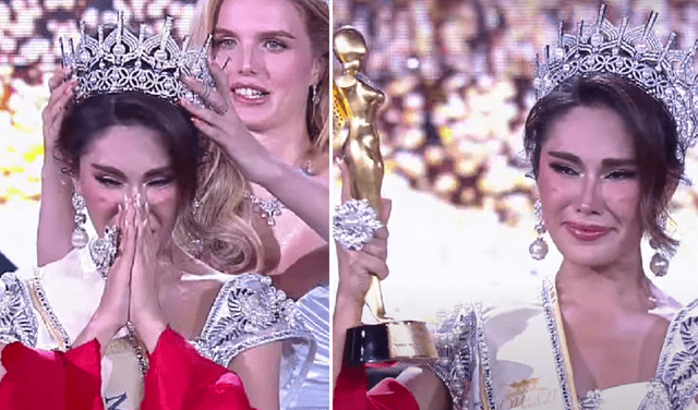  Catalina Marsano consiguió la primera corona para Perú en el Miss International Queen 2024. Foto: Composición LR/Captura Youtube   