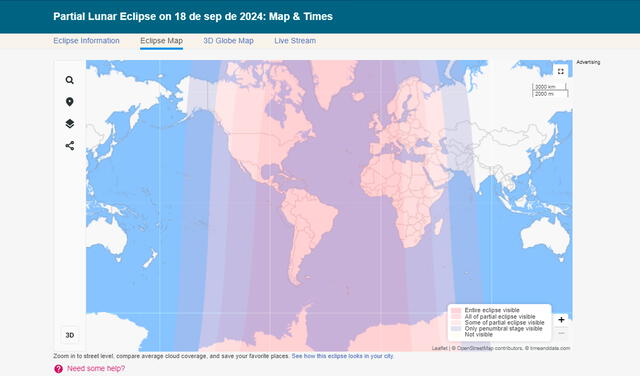 eclipse lunar | eclipse lunar sudamerica | eclipse lunar septiembre