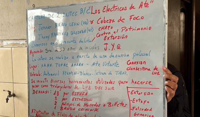 La PNP detalló la forma de operar de 'Los eléctricos de Ate'. Foto: Rosario Rojas/URPI-LR   